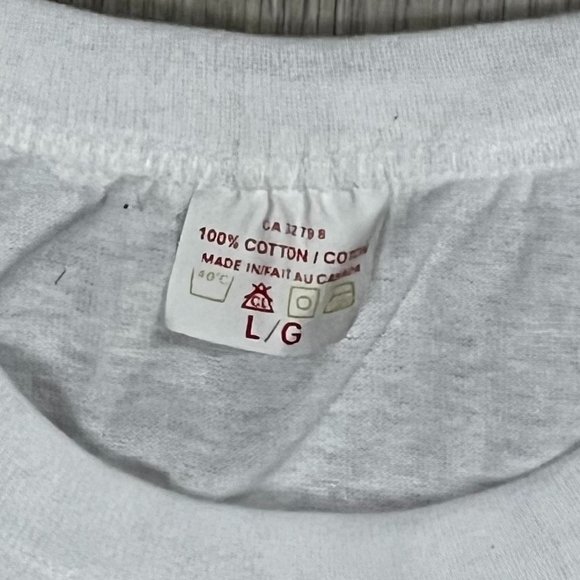 Canada Vintage 1990s Province Flags White Large T-Shirt - Picture 3 of 6